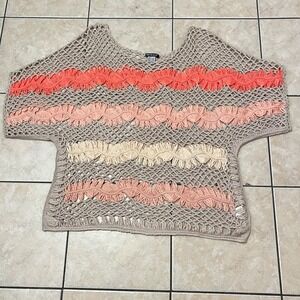 Venus Women Crochet Top XLarge Boho Cottage Hippie Festival Coastal Beach Resort